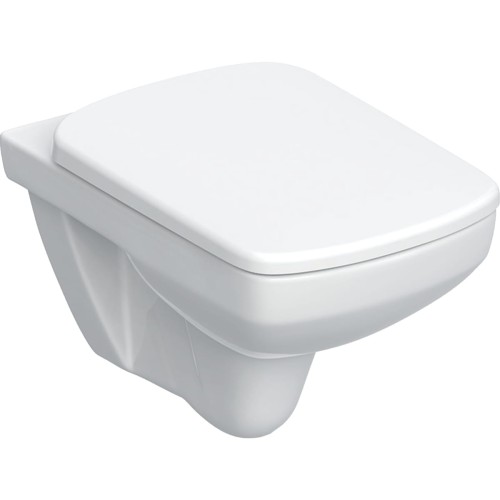 Geberit Selnova Square Rimfree miska wisząca z deską wolnoopadającą 53x35,5cm, kolor biały 501.961.00.1