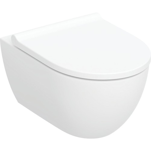 Geberit Acanto TurboFlush miska wisząca z deską wolnoopadającą 53x35,5cm, kolor biały / powłoka KeraTect 502.774.00.8