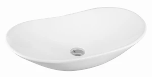 Aquaform Granada umywalka nablatowa owalna64x36 cm, kolor biały CE-U-016-11-64