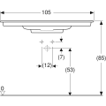 Geberit One umywalka meblowa 105cm, powłoka KeraTect 505.015.00.1