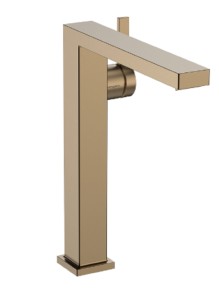 Hansgrohe Tecturis E bateria umywalkowan wysoka  CoolStart Push-Open kolor brąz szcztokowany 73070140