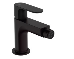  Hansgrohe Rebris S Jednouchwytowa bateria bidetowa z metalowym kompletem odpływowym czarny mat 72212670