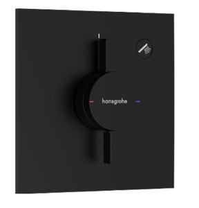 Hansgrohe DuoTurn E Bateria z mieszaczem do 1 odbiornika podtynkowa czarny mat 75617670