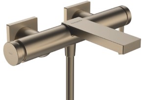 Hansgrohe Tecturis E Jednouchwytowa bateria wannowa natynkowa kolor brąz szczotkowany 73420140