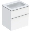 Geberit iCon Slim zestaw szafka z umywalką 60cm, szafka kolor biały (wysoki połysk) 502.335.01.2