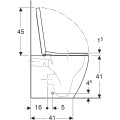 Geberit iCon Zestaw miska WC stojąca 56cm z deską wolnoopadjącą, kolor biały-mat 502.383.JT.1