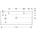 Geberit iCon Light umywalka meblowa 120cm, kolor biały 501.837.00.1 rysunek techniczny