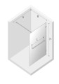 New Trendy Avexa Gold Brushed kabina walk-in 120x200, szkło 8mm profil złoty szczotkowany EXK-7039 rysunek techniczny