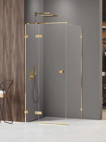 New Trendy Avexa XR Gold Shine kabina prostokątna 120x100cm, lewa kolor złoty połysk (gold shine) EXK-6777