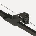 New Trendy Avexa XR Black drzwi wnękowe 120x200cm, prawe kolor czarny-mat (black) EXK-6844