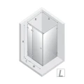 New Trendy Avexa XR Black kabina kwadratowa 100x100cm, lewa kolor czarny-mat (black) EXK-6864 rysunek techniczny
