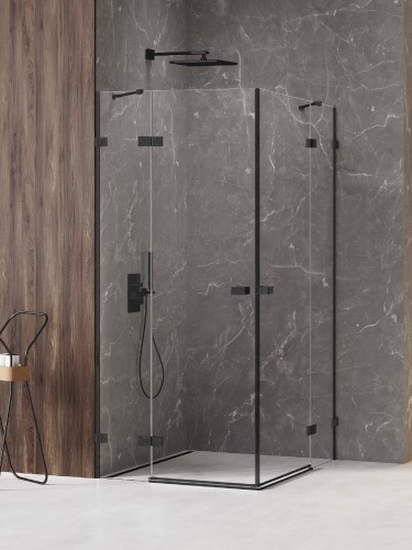 New Trendy Avexa XR Black kabina prostokątna 90x80cm, kolor czarny-mat (black) EXK-6914