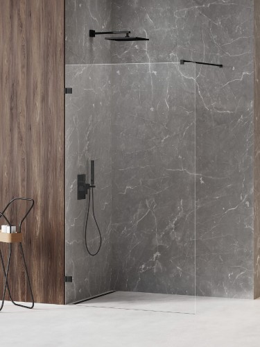 New Trendy Avexa XR Black kabina walk-in 120x200cm, kolor czarny-mat (black) EXK-6971