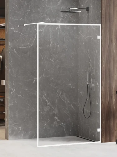 New Trendy Avexa White kabina walk-in 140x200 szkło 8mm, profil biały mat EXK-3009
