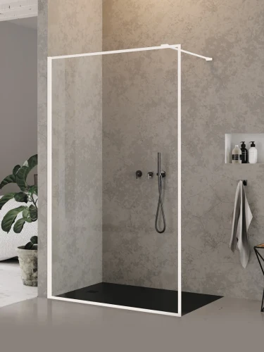 New Trendy New Modus White kabina walk-in 100x200 szkło 8mm, kolor ramy biały mat EXK-2224