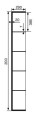 New Trendy New Modus White kabina walk-in 130x200 szkło 8mm, krata biały mat EXK-2217