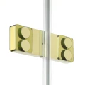 New Trendy Eventa Gold Shine kabina prysznicowa prostokątna 80x90 cm, lewa kolor złoty połysk (gold shine) EXK-4691