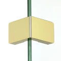 New Trendy Eventa Gold Shine kabina prysznicowa kwadratowa (przyścienna) 80x80 cm, lewa kolor złoty połysk (gold shine) EXK-4792
