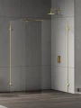 New Trendy Eventa Gold Shine kabina walk-in U prostokątna 140x100 cm, kolor złoty połysk (gold shine) EXK-4882