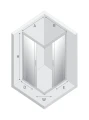 New Trendy New Praktic kabina prysznicowa kwadratowa 80x80cm, podwójne drzwi przesuwne kolor chrom K-0465 rysunek techniczny