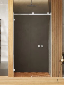 New Trendy Softi X drzwi prysznicowe wnękowe 100x200cm, wersja prawa pojedyncze drzwi przesuwne chrom EXK-5248