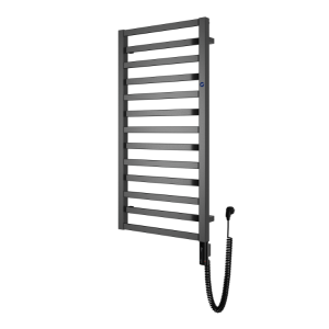 Instal Projekt Poppy Electro grzejnik łazienkowy elektryczny 50x130 cm kolor szary granit/granite PPYE-50/130C15+GH-06C2