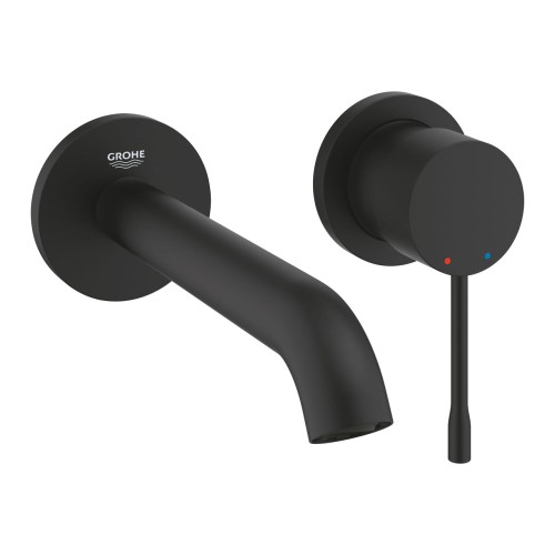 Czarna bateria podtynkowa Grohe Essence 29192KF1 umywalkowa kolor phantom black