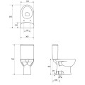 Kompakt WC Cersanit Parva odpływ pionowy K27-003