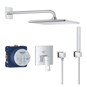 Grohe Eurocube zestaw prysznicowy podtynkowy z deszczownicą chrom 25238000