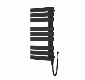 Instal Projekt Nameless Electro grzejnik łazienkowy elektryczny 1610x500mm moc 600W, kolor czarny/black mat NAME-50/160C31+GH-06C2