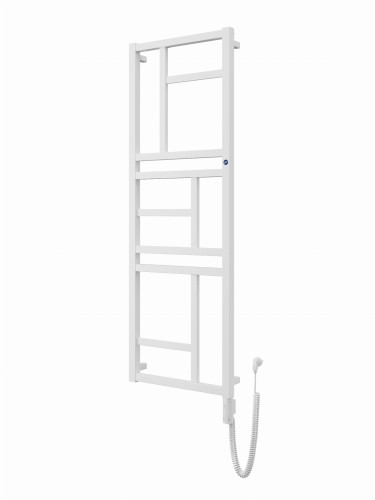 Instal Projekt Mondrian Electro grzejnik łazienkowy elektryczny 1440x500mm moc 600W, kolor biały/white mat MONE-50/140+GH-04C1