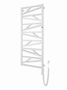 Instal Projekt Trick Electro grzejnik łazienkowy elektryczny 1187x430mm moc 300W, kolor biały/white structure TRKE-40/120C36+GH-03C1