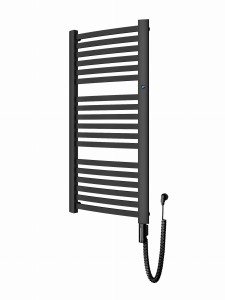 Instal Projekt Retto Electro grzejnik łazienkowy elektryczny 1072x540mm moc 600W, kolor czarny/black mat RETE-50/110C31+GH-06C2