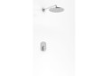 Kohlman Foxal zestaw prysznicowy podtynkowy z deszczownicą 20cm, kolor chrom QW220FR20