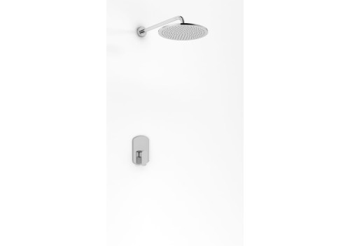 Kohlman Foxal zestaw prysznicowy podtynkowy z deszczownicą 20cm, kolor chrom QW220FR20
