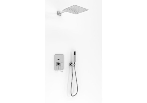 Kohlman Nexen zestaw prysznicowy podtynkowy z deszczownicą 30cm i słuchawką, kolor chrom QW210UQ30