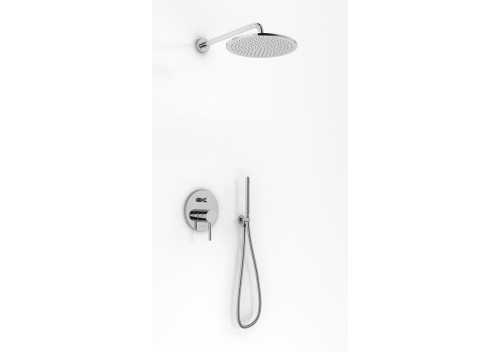 Kohlman Roxin zestaw prysznicowy podtynkowy z deszczownicą 35cm i słuchawką, kolor chrom QW210RR35