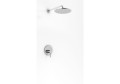 Kohlman Roxin zestaw prysznicowy podtynkowy z deszczownicą 25cm, kolor chrom QW220RR25
