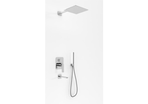 Kohlman Experience zestaw podtynkowy wannowy z deszczownicą,20 cm, kolor chrom QW211EQ20