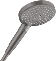 Hansgrohe Raindance Selec S rączka natryskowa Ecosmart, kolor czarny chrom szczotkowany 26531340