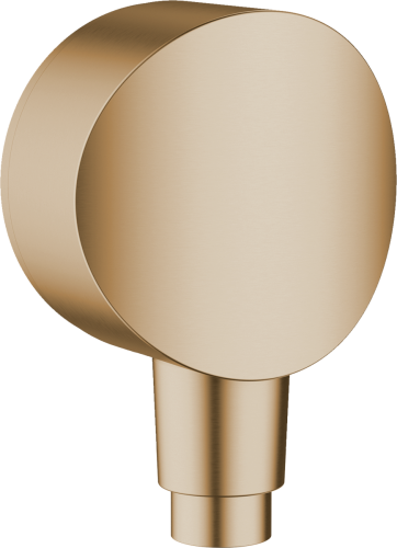 Hansgrohe FixFit przyłącze węża z zaworem zwrotnym i złączem, kolor brąz szczotkowany 26453140