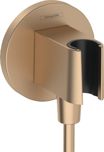 Hansgrohe FixFit S przyłącze węża z uchwytem, kolor brąz szczotkowany 26888140