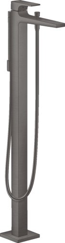 Hansgrohe Metropol bateria wannowa wolnostojąca, kolor czarny chrom szczotkowany 32532340