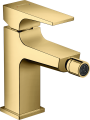 Hansgrohe Metropol bateria bidetowa z korkiem, kolor złoty optycznie polerowany 32520990