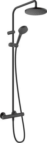 Hansgrohe Vernis Blend zestaw prysznicowy termostatyczny 200 EcoSmart, kolor czarny mat 26089670