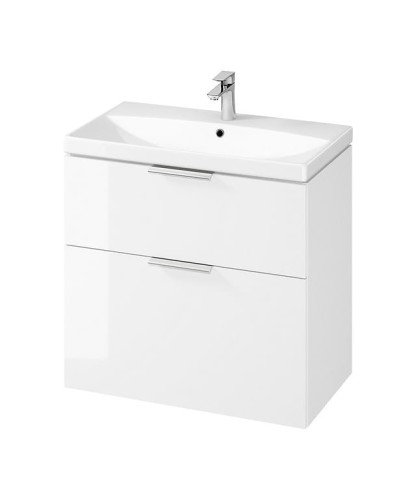 Zestaw Cersanit City szafka z umywalką 80cm, kolor biały S801-423