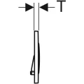 Geberit Sigma20 przycisk spłukujący przedni, biały mat 115.882.JT.1