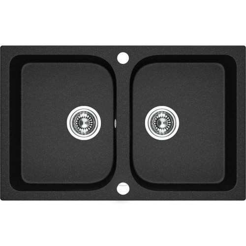 Zlewozmywak Laveo Celia 760x480mm, kolor czarny SBC_720T