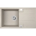 Zlewozmywak z ociekaczem Laveo Barbados 760x440mm kolor beżowy SBB_411T