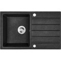 Zlewozmywak z ociekaczem Laveo Margarita SBM_711T czarny